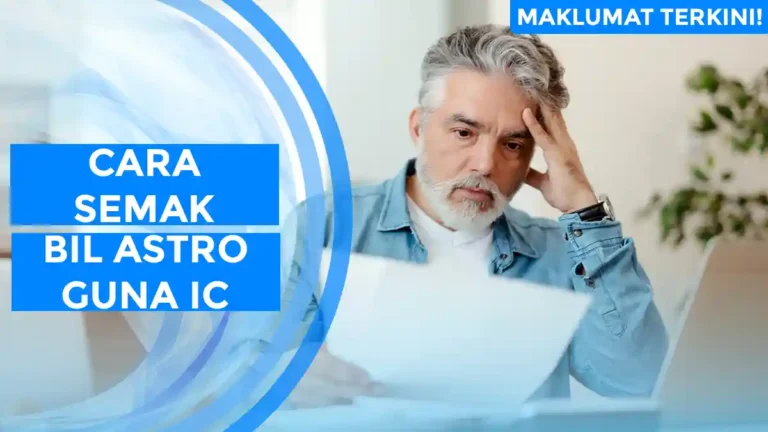 Cara Semak Bil Astro Guna IC