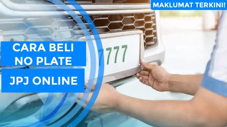 Cara Beli No Plate JPJ Online