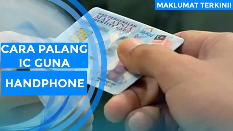 Cara Palang IC Guna Handphone