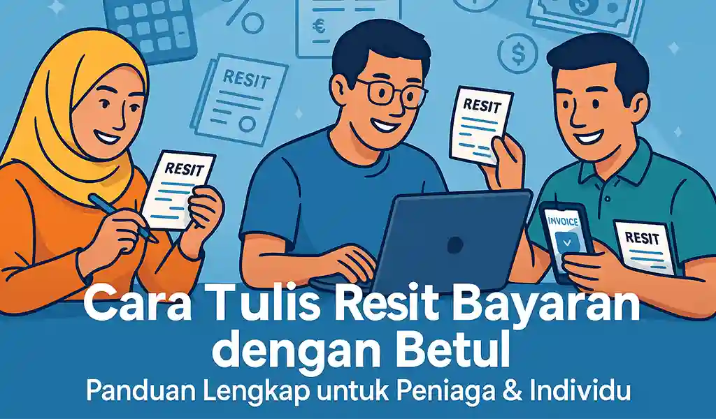 Cara Tulis Resit Bayaran dengan Betul Untuk Peniaga & Individu