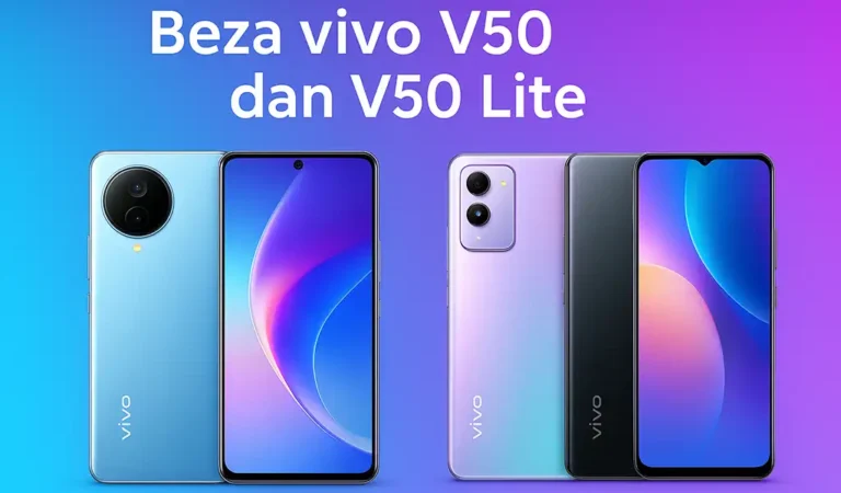 Beza vivo V50 dan V50 Lite Mana Lebih Berbaloi