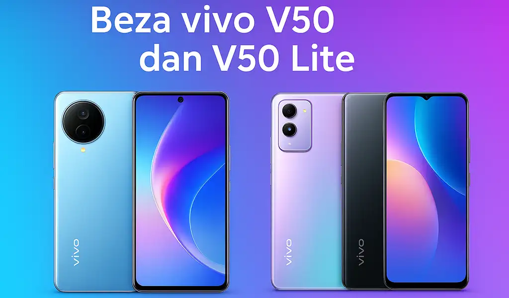 Beza vivo V50 dan V50 Lite Mana Lebih Berbaloi